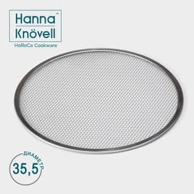 Форма для выпечки пиццы, d=35.5 см, алюминий, серебристая