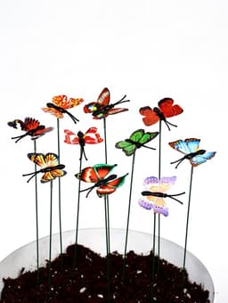 Штекер садовый «Бабочка мейбл», 4 см, h=27 см, МИКС