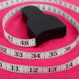 Рулетка для измерения объёмов тела портновская, 150 см (снаружи дюймы, внутри см), чёрная