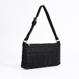 Сумка женская багет на молнии, 27×5×13 см, чёрная