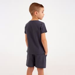 Комплект для мальчика (рубашка, шорты) MINAKU: Cotton Collection, серый, рост 122 см