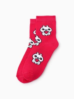 Носки для девочки KAFTAN: Smile, набор 3 пары, белые, розовые, размер 16-18 (4-5 лет)