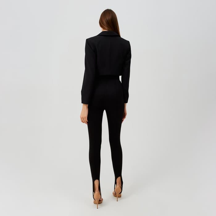 Легинсы классические женские MINAKU: Casual Collection, чёрные, размер 46