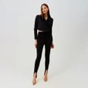 Легинсы классические женские MINAKU: Casual Collection, чёрные, размер 44