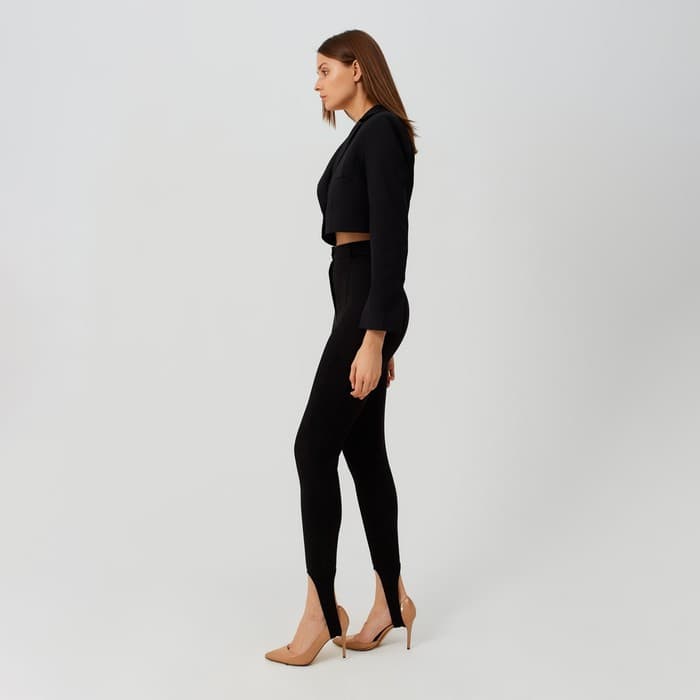 Легинсы классические женские MINAKU: Casual Collection, чёрные, размер 42