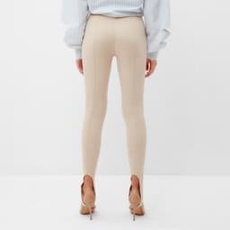 Легинсы классические женские MINAKU: Casual Collection, экрю, размер 46