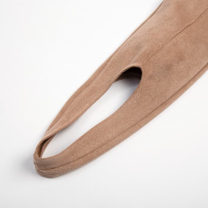 Легинсы классические женские MINAKU: Casual Collection, бежевые, размер 46