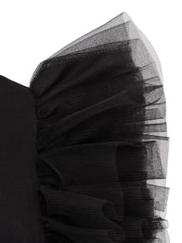 Платье нарядное для девочки MINAKU: PartyDress, прямое, чёрное, рост 110-116 см