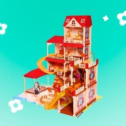 Кукольный домик «Мой милый дом», с куклами 2 шт., 388 деталей, с аксессуарами