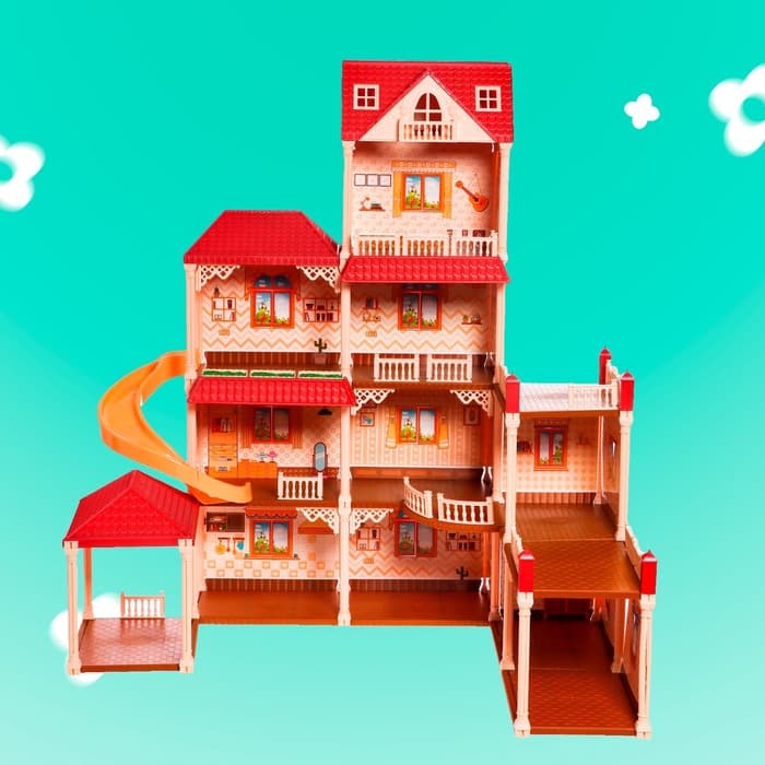 Кукольный домик «Мой милый дом», с куклами 2 шт., 388 деталей, с аксессуарами