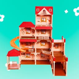 Кукольный домик «Мой милый дом», с куклами 2 шт., 388 деталей, с аксессуарами