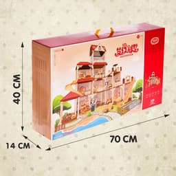 Кукольный домик «Мой милый дом», с куклами 2 шт., 388 деталей, с аксессуарами