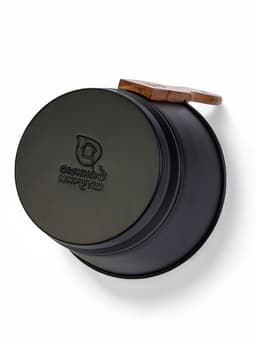 Ушат для бани и сауны, 4 л, сталь, с деревянной ручкой, чёрный