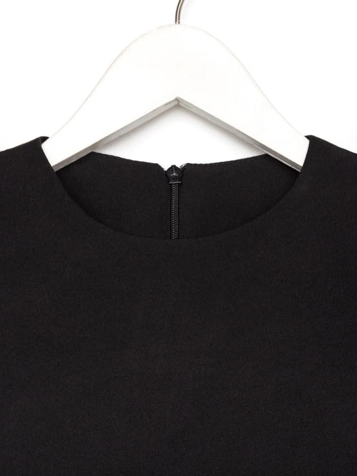 Платье нарядное для девочки MINAKU: PartyDress, прямое, чёрное, рост 128-134 см