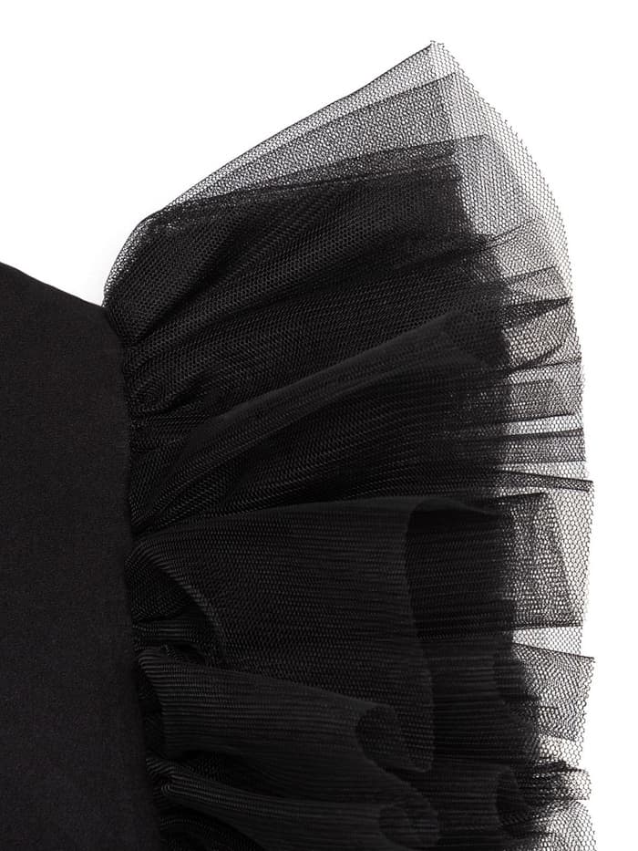 Платье нарядное для девочки MINAKU: PartyDress, прямое, чёрное, рост 128-134 см