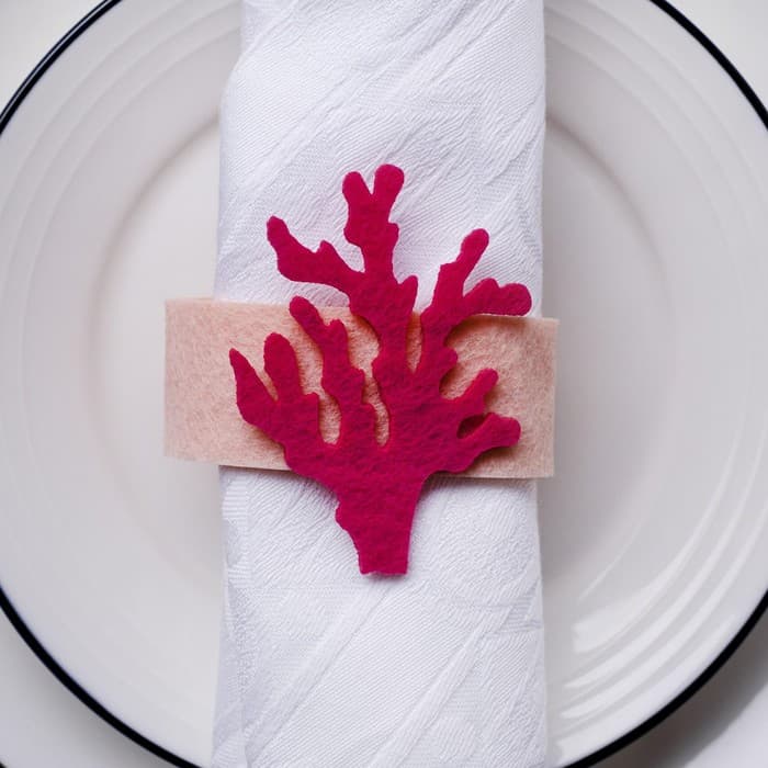 Набор декоративных колец Sea love - 4 шт., 100% п/э, фетр