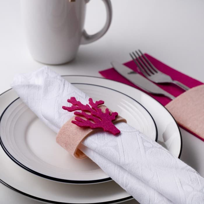 Набор декоративных колец Sea love - 4 шт., 100% п/э, фетр