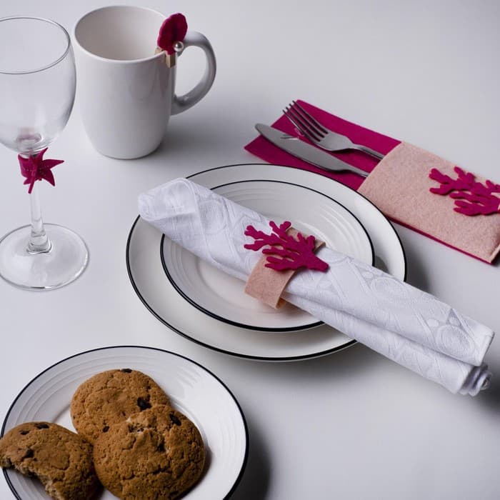 Набор декоративных колец Sea love - 4 шт., 100% п/э, фетр