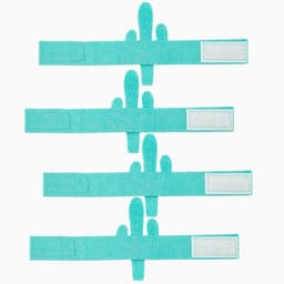 Набор декоративных колец «Синий кактус» - 4 шт., 100% п/э, фетр