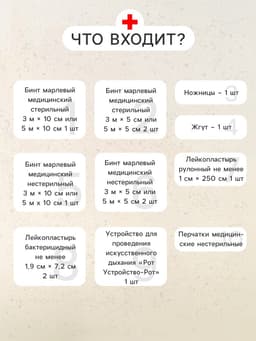 Автомобильная аптечка первой помощи «ФЭСТ», дорожная, перечень №2, красная