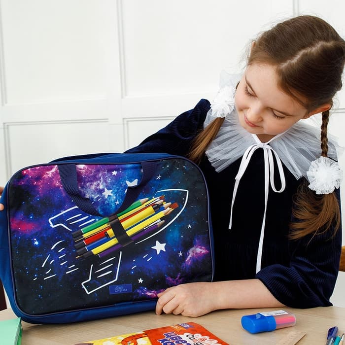 Набор первоклассника Calligrata «Космос», 40 предметов, в папке, МИКС