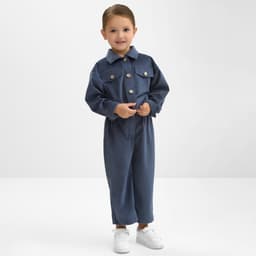 Костюм для девочки KAFTAN Velvet, размер 30 (98-104 см), синий