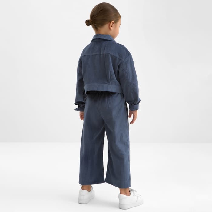 Костюм для девочки KAFTAN Velvet, размер 30 (98-104 см), синий