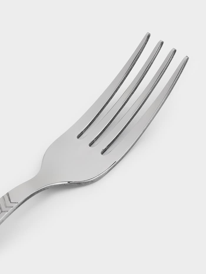 Вилка столовая «Аппетит», длина 20 см, толщина 2 мм, нержавеющая сталь, серебристая