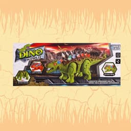 Динозавр «Анкилозавр» работает от батареек, свет и звук, цвет коричневый