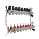 Коллекторная группа TIM KCS5008, 1" × 3/4", 8 выходов, без кранов, нержавеющая сталь