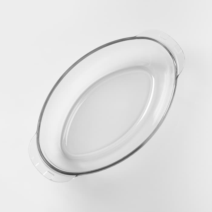 Утятница Paşabahçe Borcam, 2.85 л, с крышкой-формой для запекания, жаропрочное стекло, прозрачная