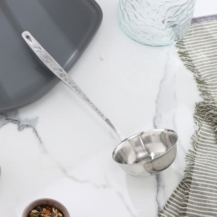 Половник кухонный «Уралочка», 150 мл, длина ручки=21.5 см, толщина 2 мм