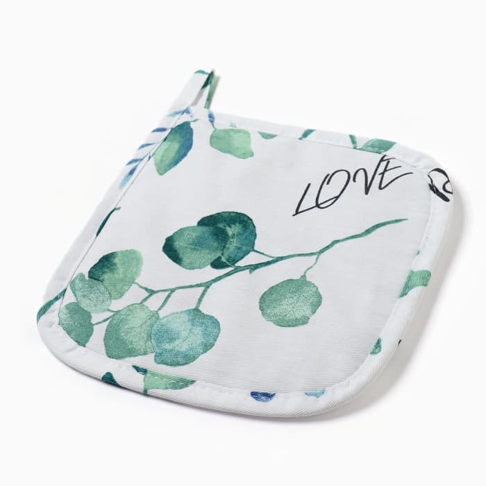 Прихватка «Доляна. Эвкалипт», 19×19 см, 100% хлопок, саржа 190 г/м²