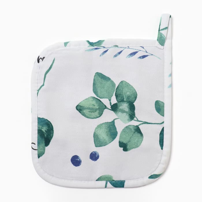 Прихватка «Доляна. Эвкалипт», 19×19 см, 100% хлопок, саржа 190 г/м²