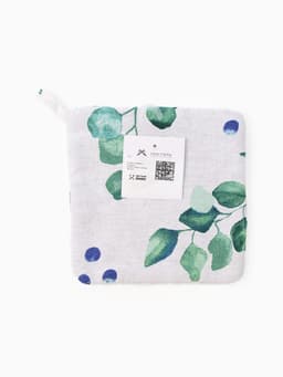 Прихватка «Доляна. Эвкалипт», 19×19 см, 100% хлопок, рогожка 164 г/м²