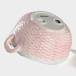 Конфетница «Зайка», 800 мл, 19.5×16.5×12.5 см, доломит, розовая