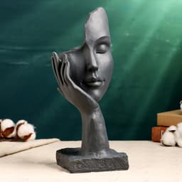 Декоративное кашпо для цветов «Сила любви», 250 мл, 31×12×12 см, полистоун, серое