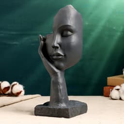 Декоративное кашпо для цветов «Сила любви», 250 мл, 31×12×12 см, полистоун, серое