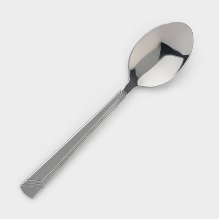 Ложка чайная «Аппетит», длина 14 см, толщина 2 мм, цвет серебряный