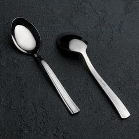 Ложка чайная «Торжество», длина 13.5 см, толщина 2 мм, цвет серебряный