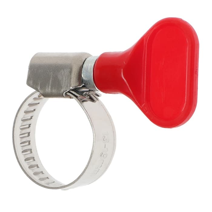 Хомут с «барашком» ZEIN engr, диаметр 13-19 мм, ширина 9 мм, нержавеющая сталь