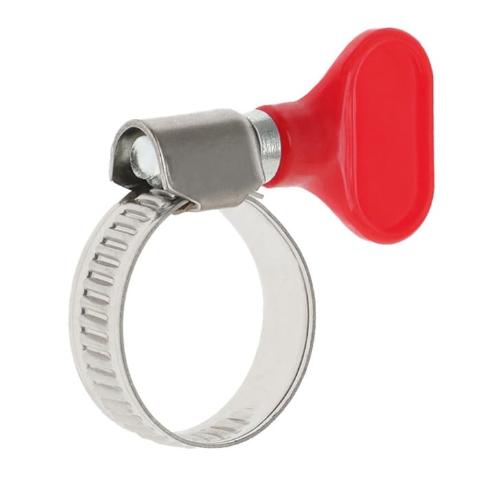 Хомут с «барашком» ZEIN engr, диаметр 16-25 мм, ширина 9 мм, нержавеющая сталь