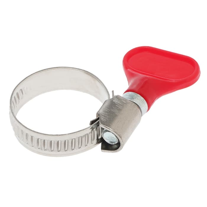 Хомут с «барашком» ZEIN engr, диаметр 16-27 мм, ширина 9 мм, нержавеющая сталь