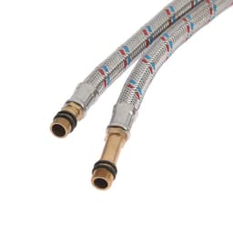 Подводка гибкая для смесителя ZEIN, гайка 1/2", штуцер М10, 60 см, набор 2 шт.