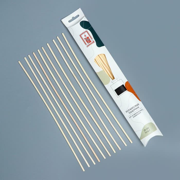 Набор ротанговых палочек для ароматического диффузора, 25×0.3 см, 10 штук