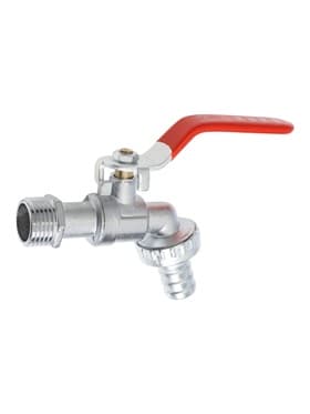 Кран водоразборный со штуцером ZEIN Engr, 1/2"