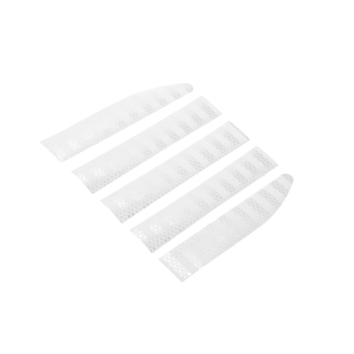 Наклейка светоотражающая 91×3.5 см на кузов авто, белый