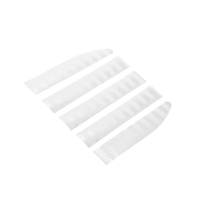 Наклейка светоотражающая 91×3.5 см на кузов авто, белый