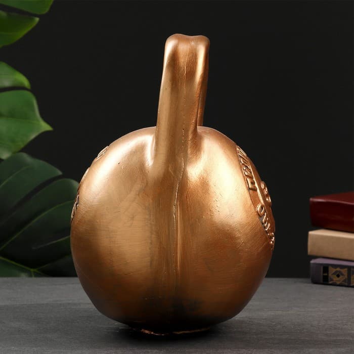 Копилка для денег «Гиря», бронза, гипс, 20×21×29 см