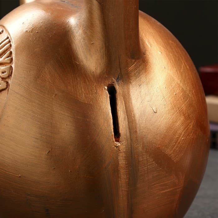 Копилка для денег «Гиря», бронза, гипс, 20×21×29 см